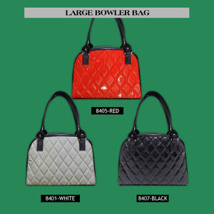 US HANDMADE Large Bowler Bag with "Shiny Diamond"